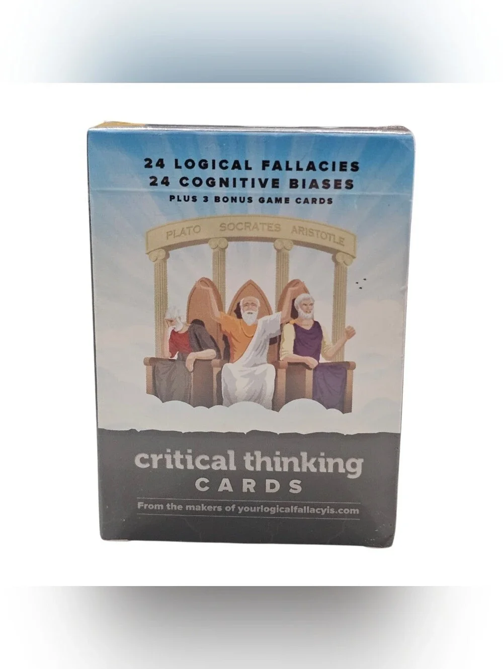 Critical Thinking Cards Deck 24 Logical Fallacies 24 Biases School of Thought